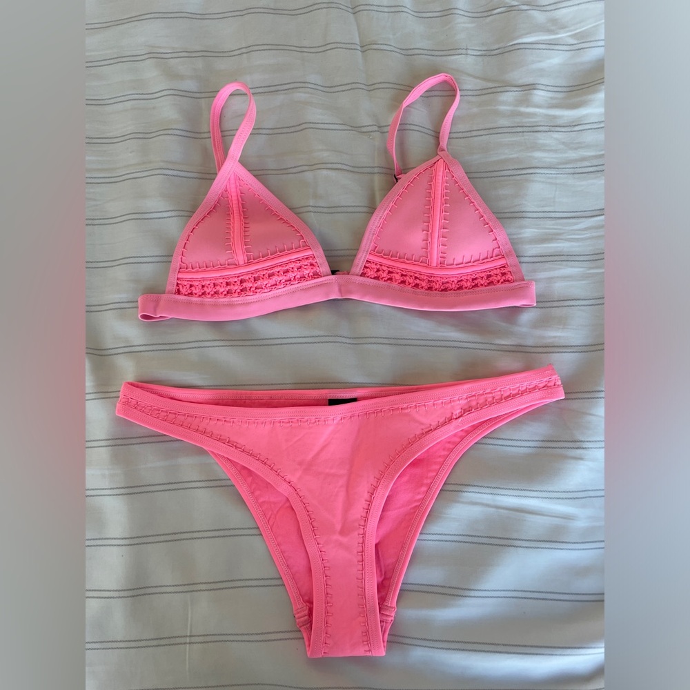 Pink Triangl Bikini Set